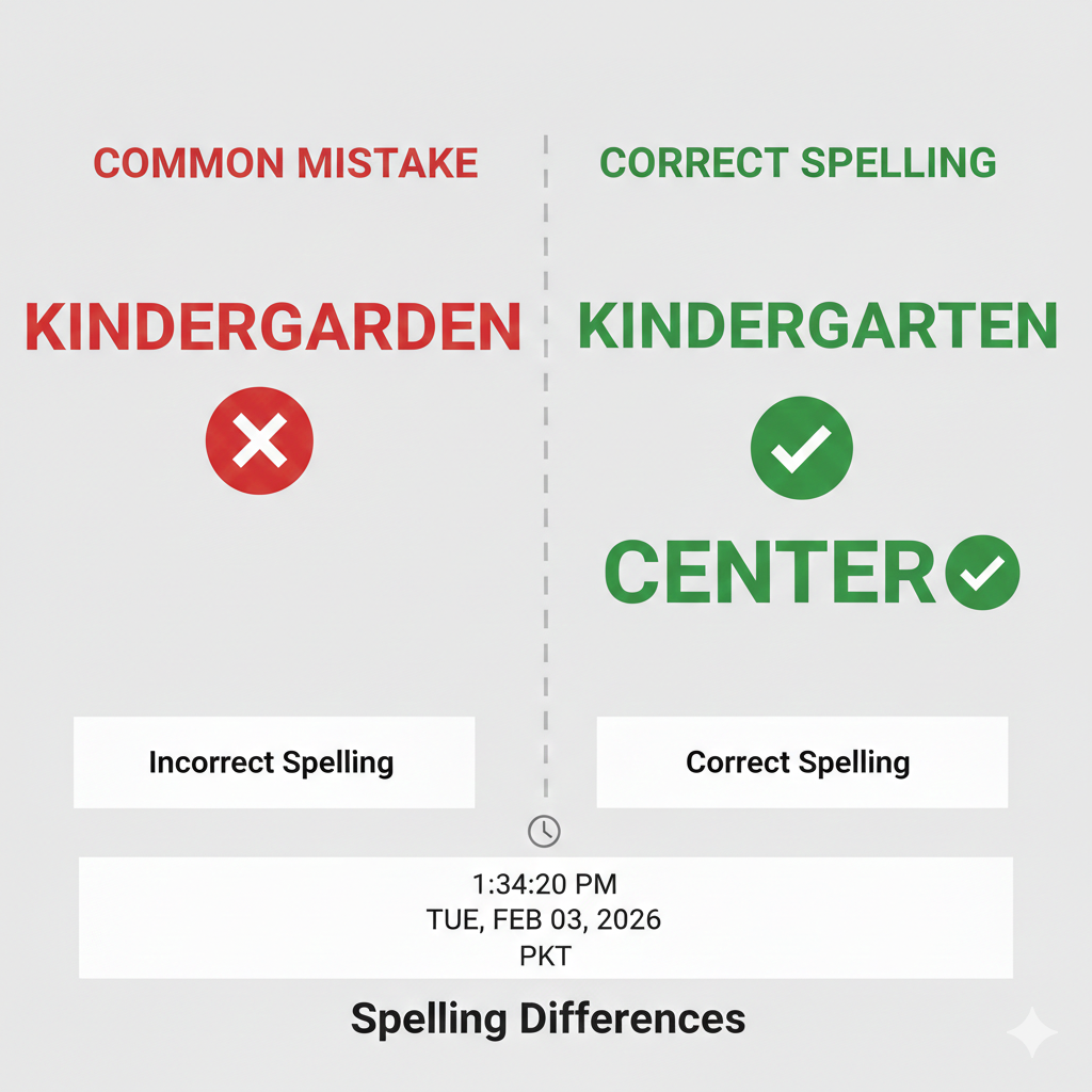 kindergarten vs kindergarden