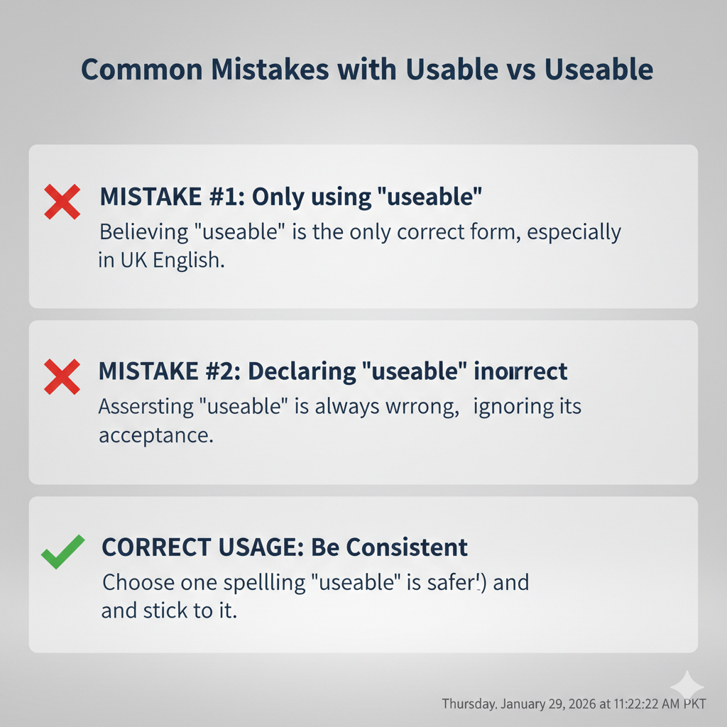 usable vs useable