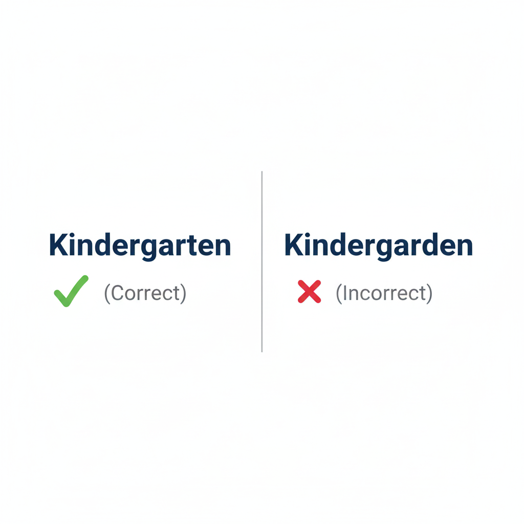 kindergarten vs kindergarden