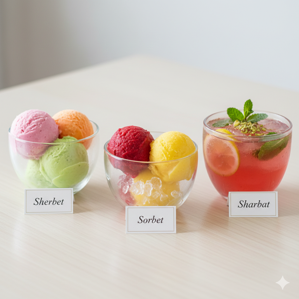sherbet vs sherbert