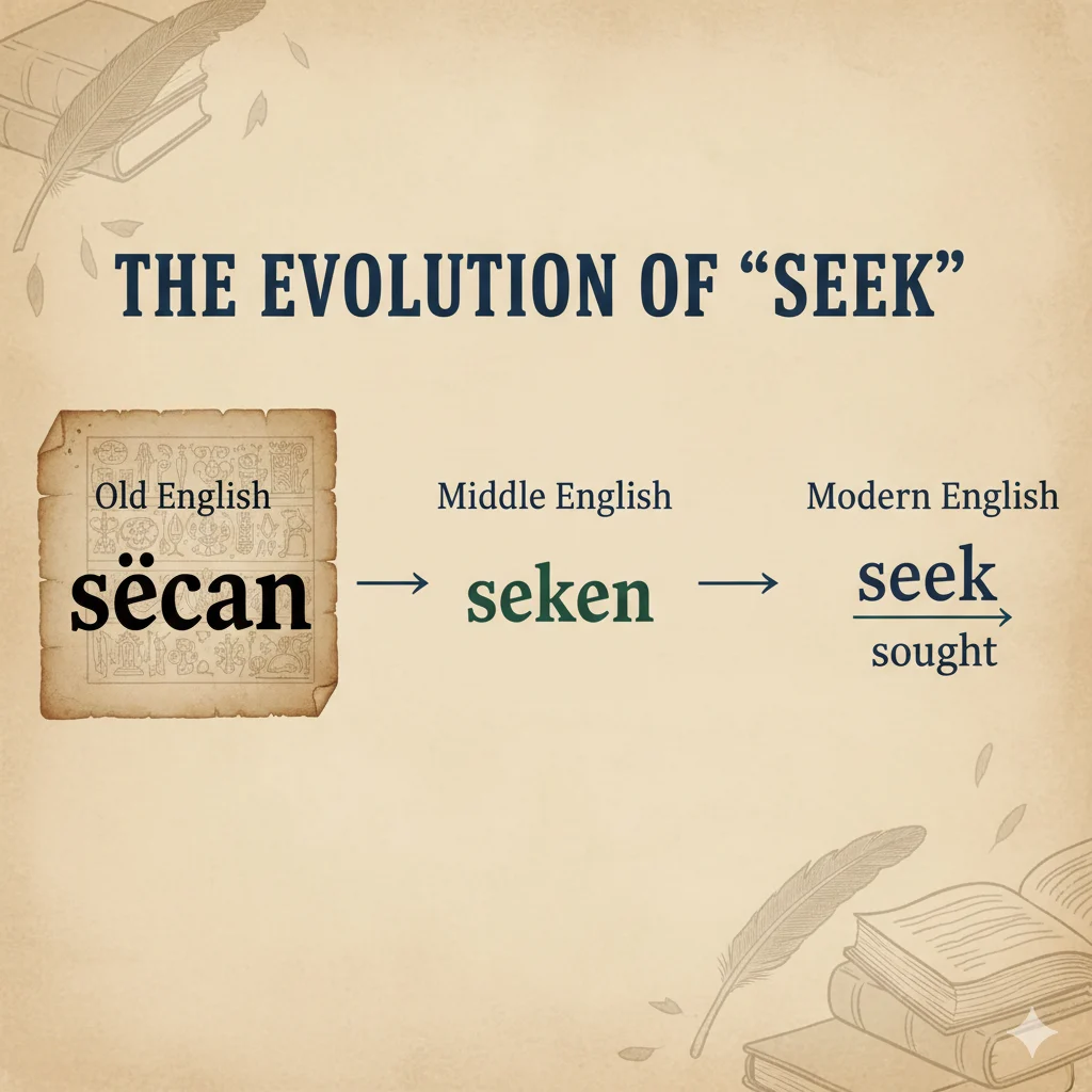 sought vs seeked