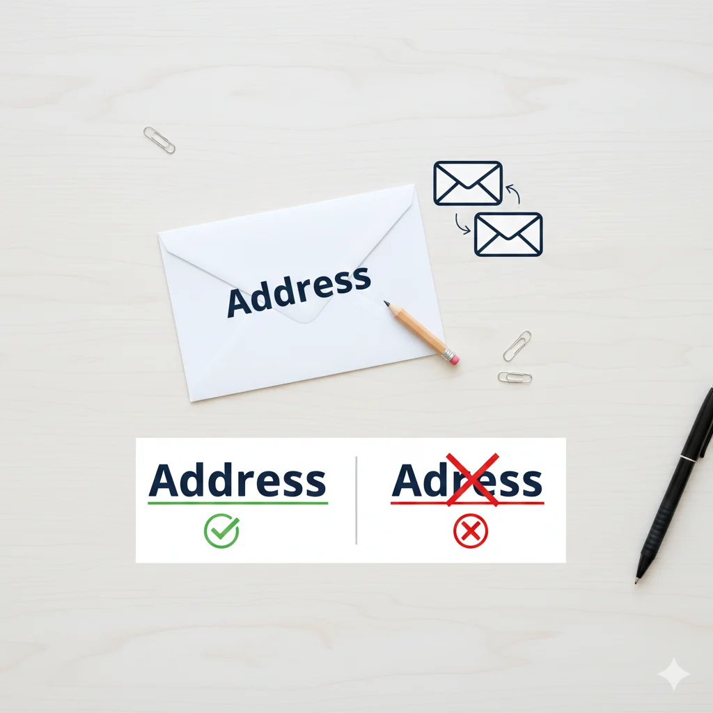 address vs adress