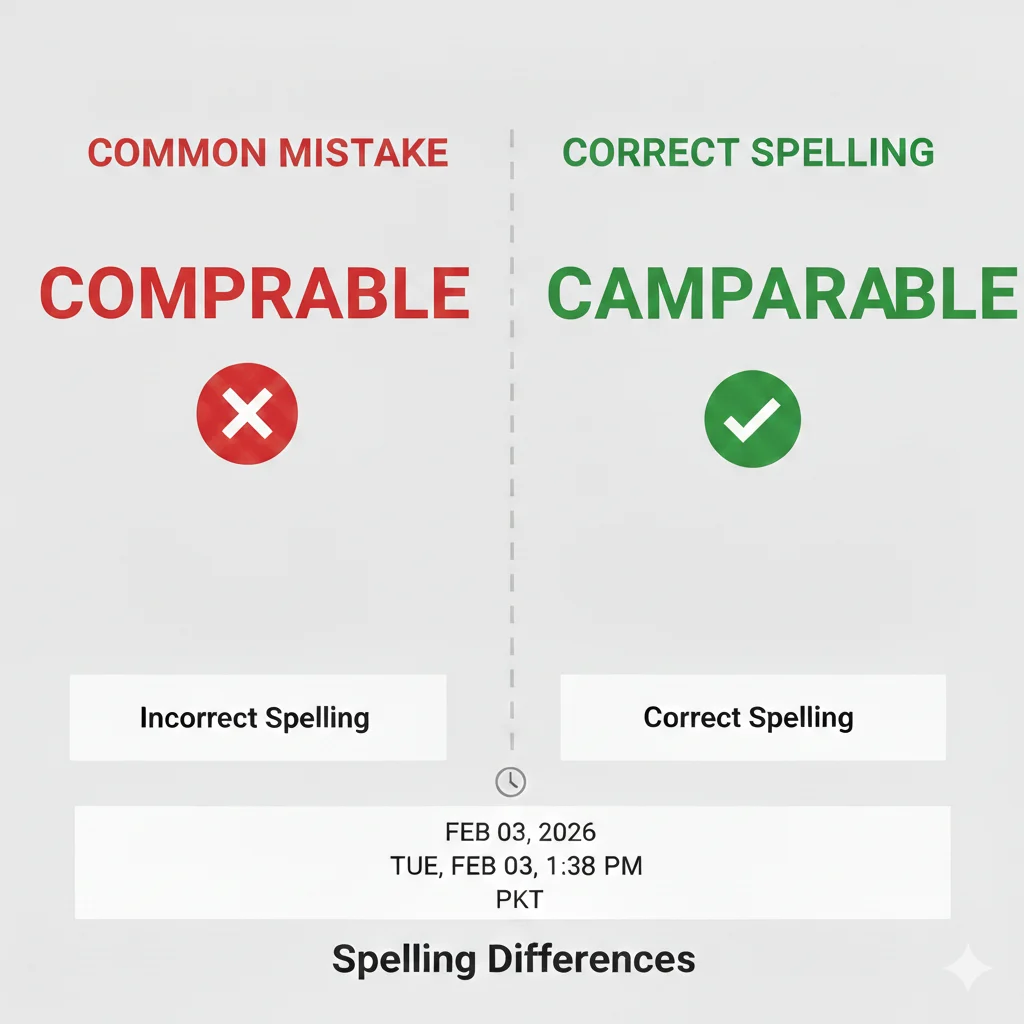 comparable vs comprable