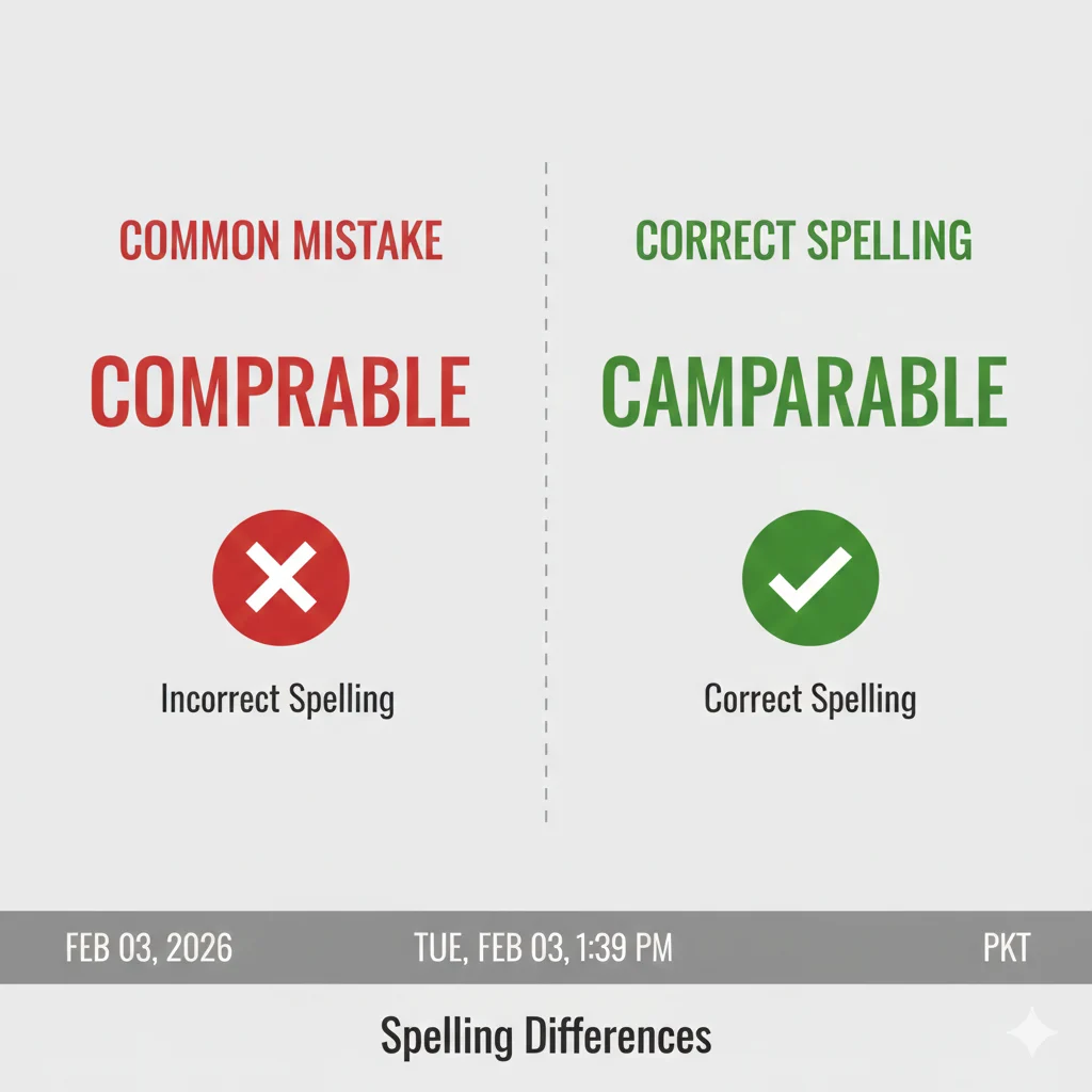 comparable vs comprable