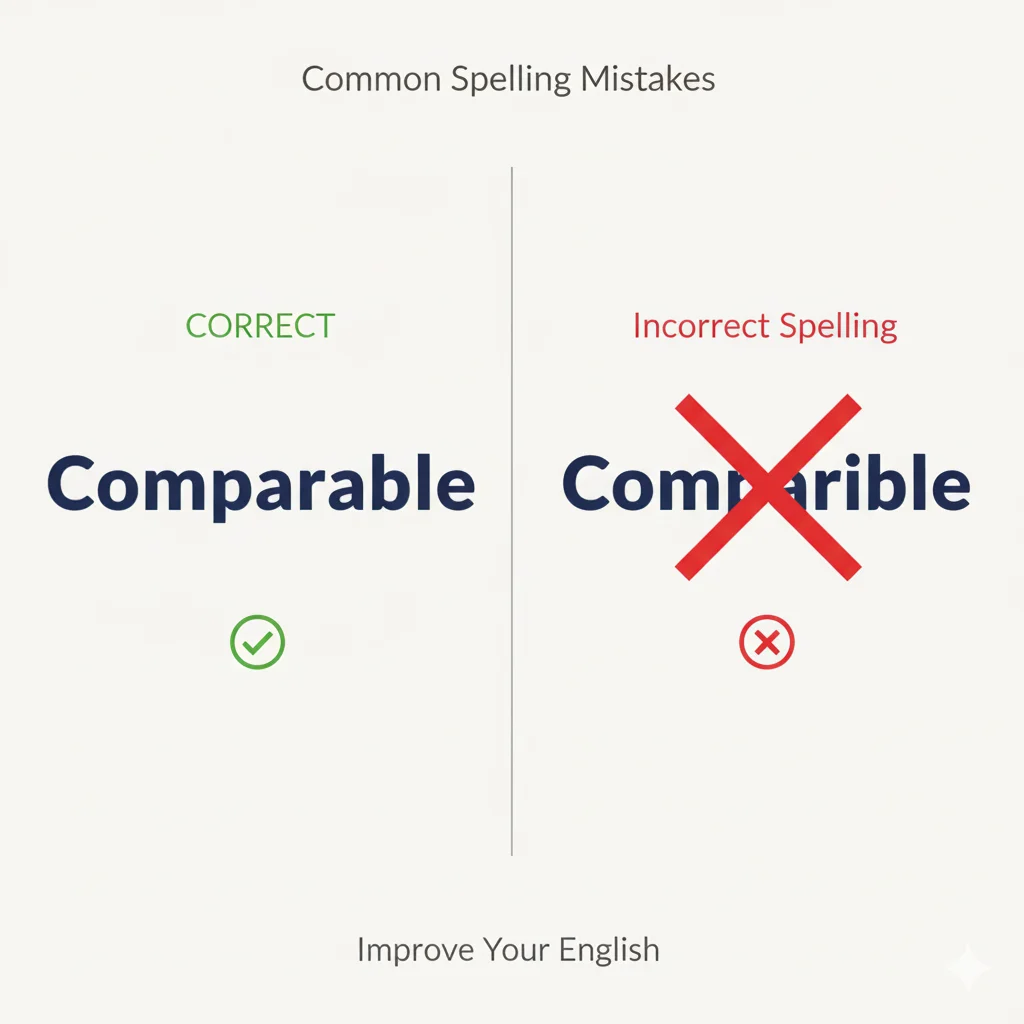 comparable vs comprable