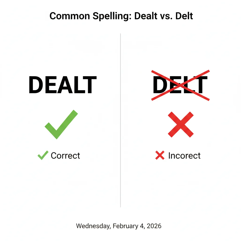 dealt vs delt