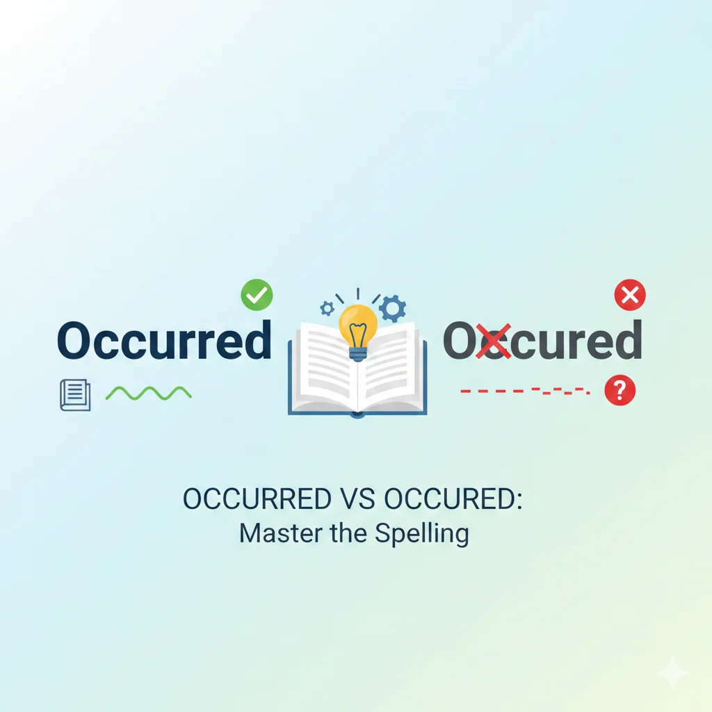occurred vs occured