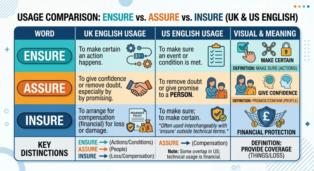 ensure vs assure