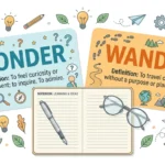 wonder vs wander