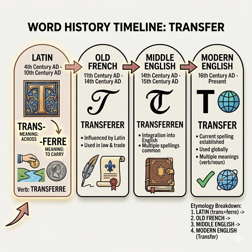 transferred vs transfered