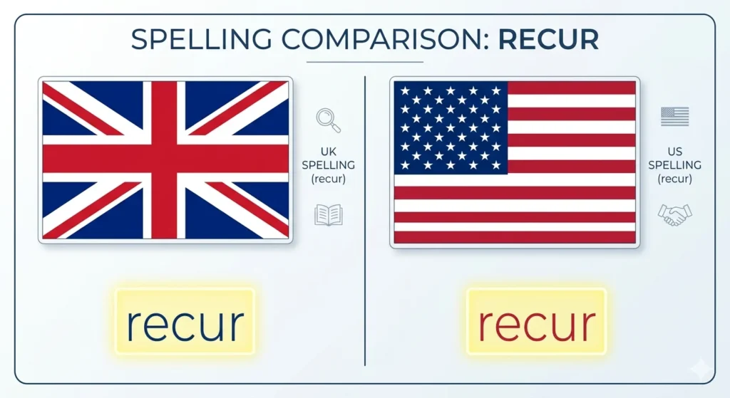 recur vs reoccur