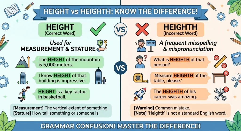 height vs heighth