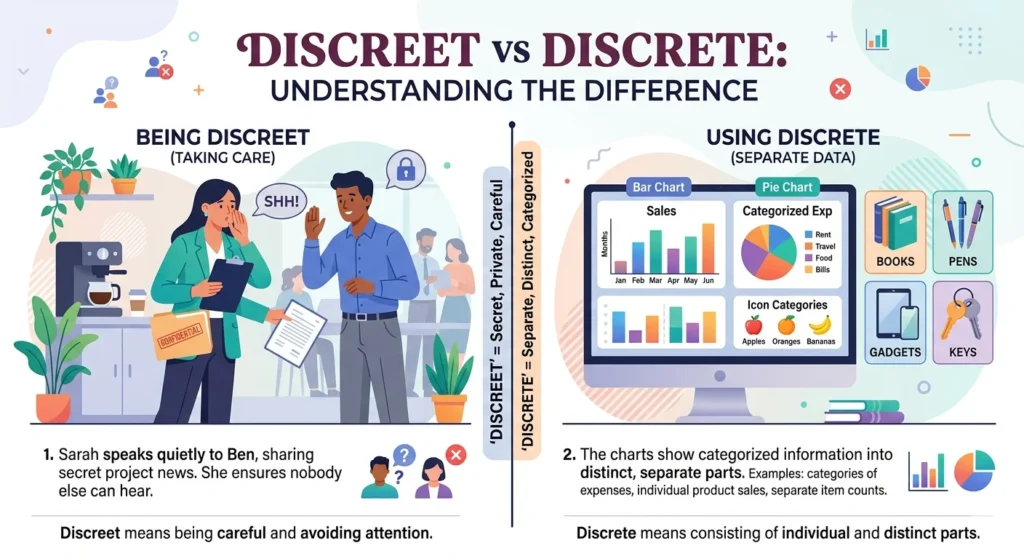 discreet vs discrete