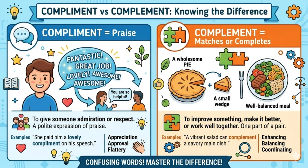 compliment vs complement