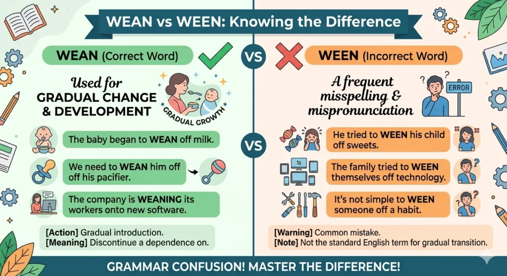 wean vs ween