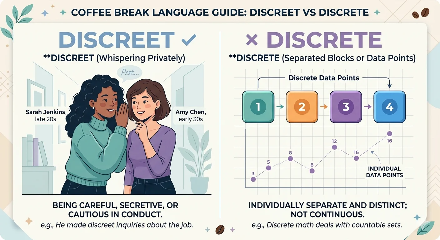 discreet vs discrete
