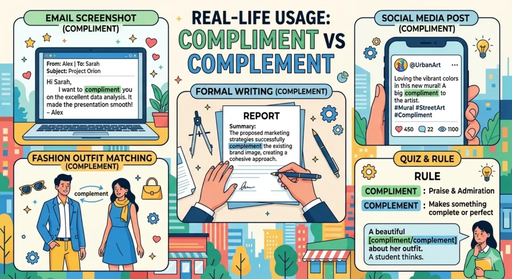 compliment vs complement