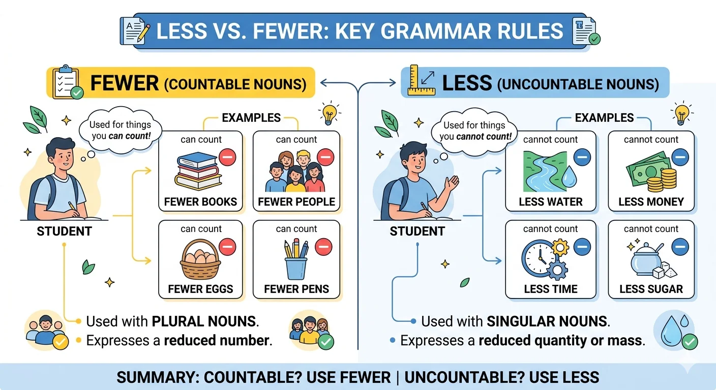 less vs fewer
