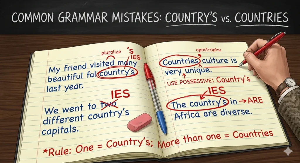 countries vs country's
