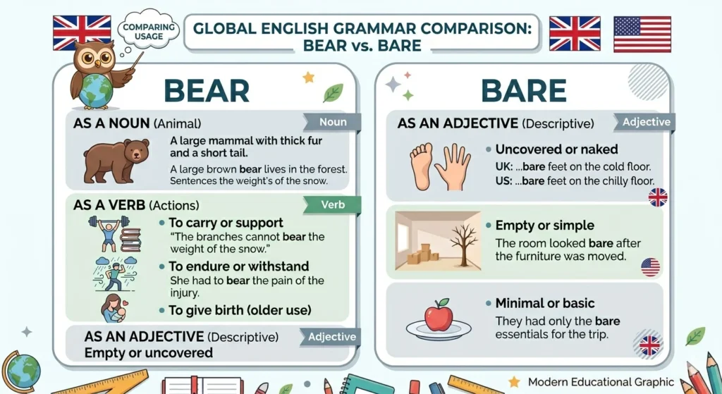 bear vs bare