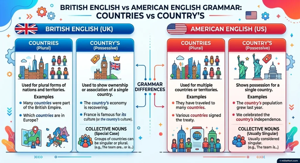 countries vs country's