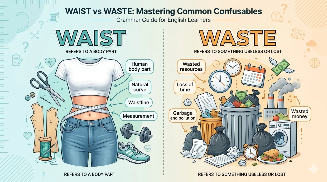 waist vs waste