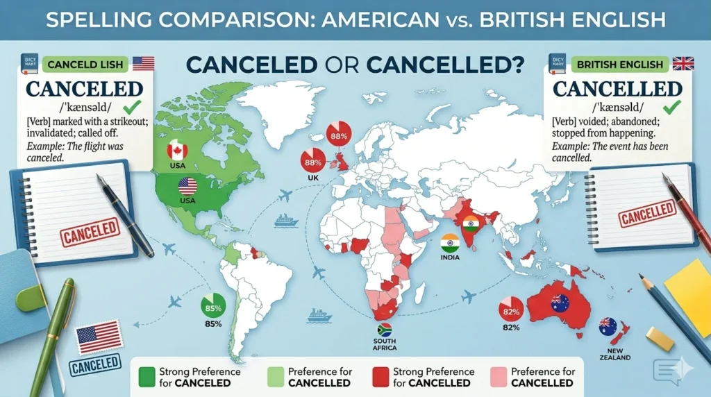 canceled vs cancelled