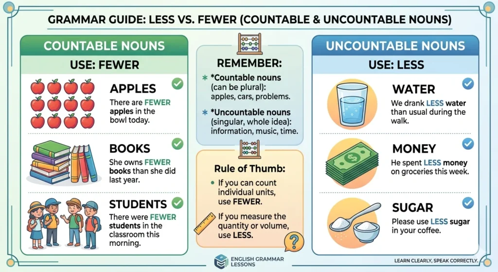 less vs fewer