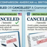 canceled vs cancelled