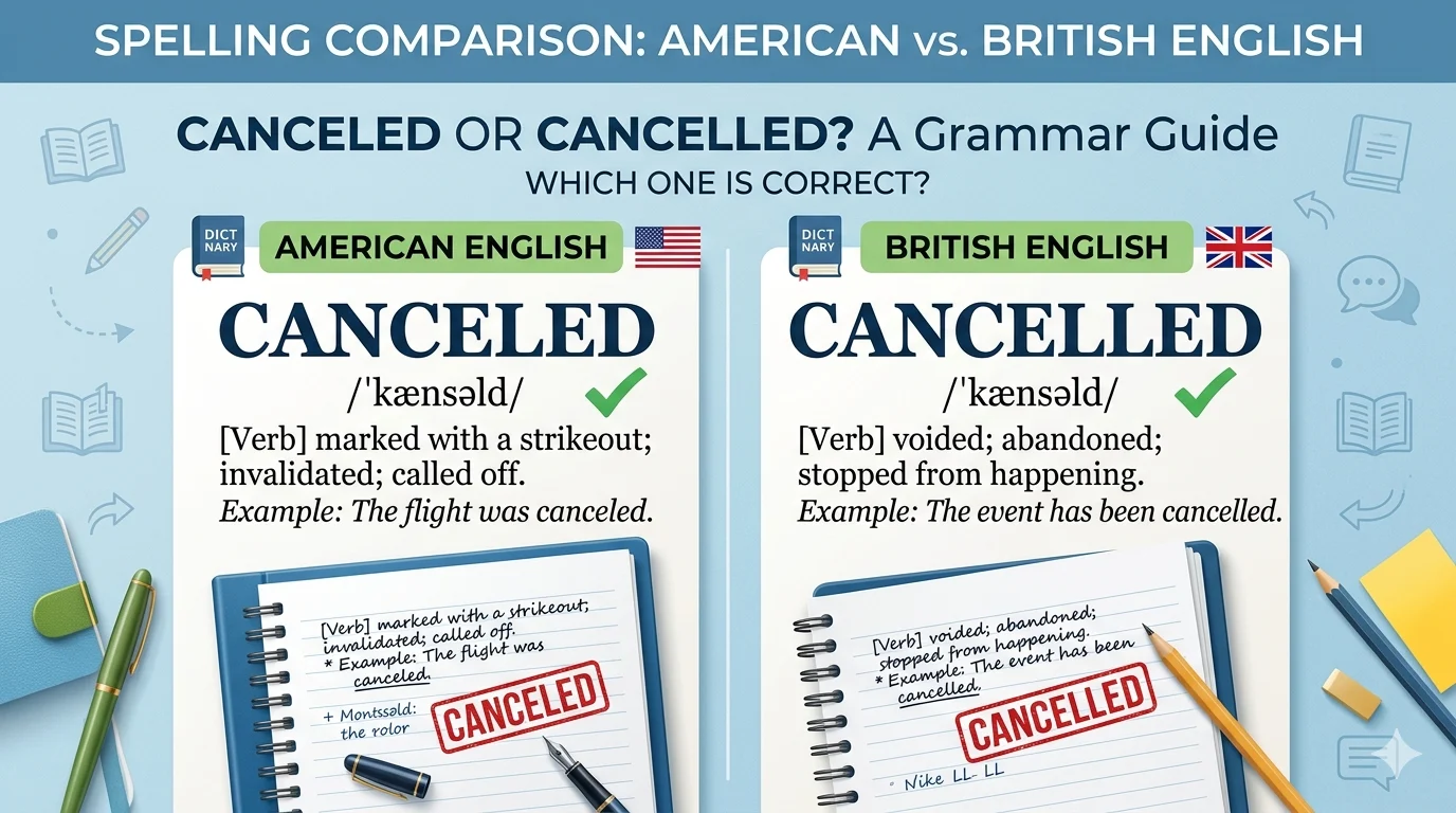 canceled vs cancelled