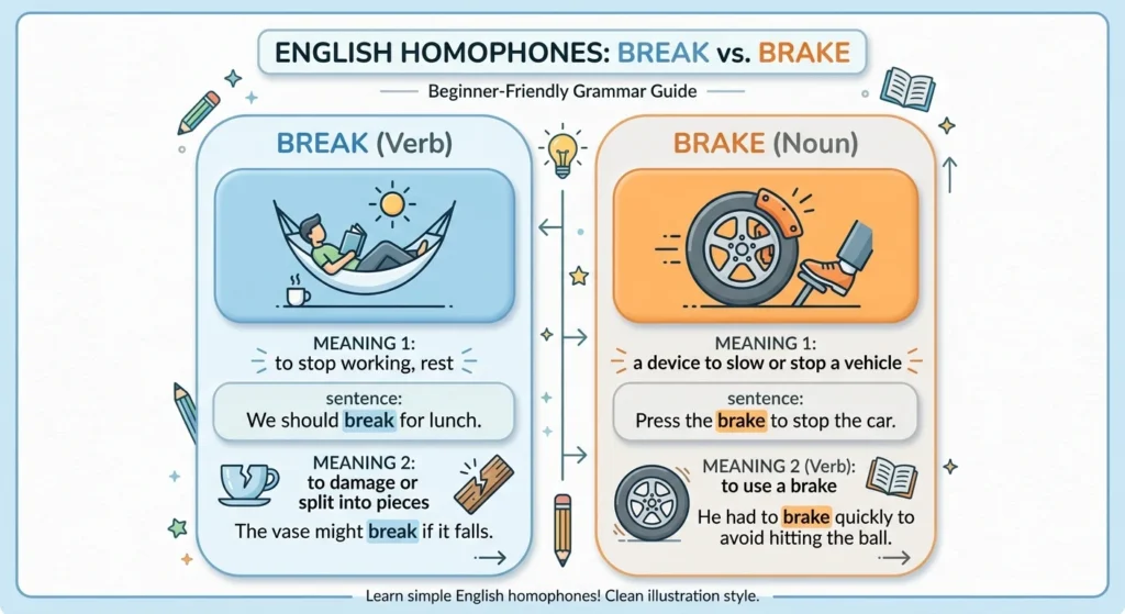 break vs brake