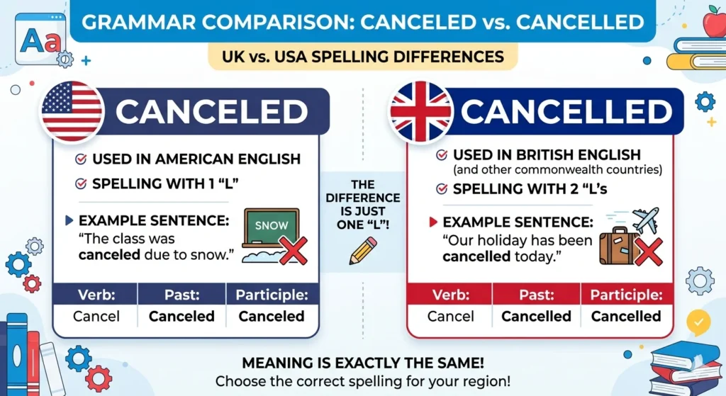 canceled vs cancelled
