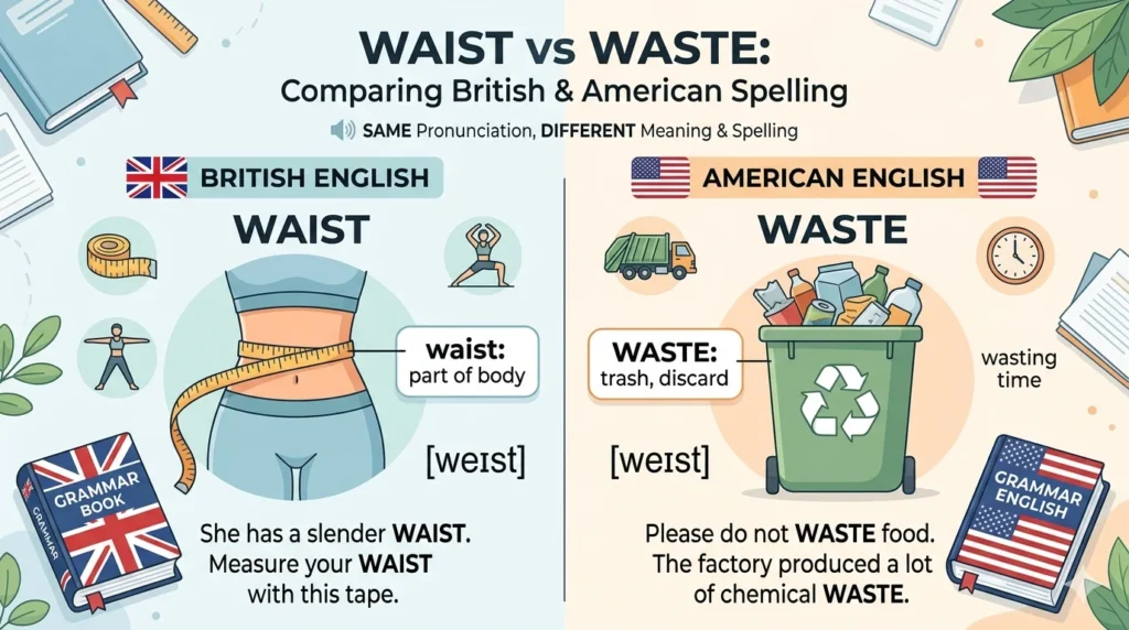 waist vs waste
