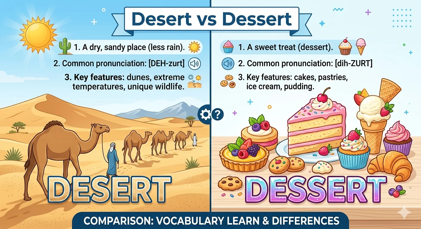 desert vs dessert