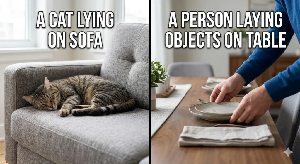 lay vs lie vs laid
