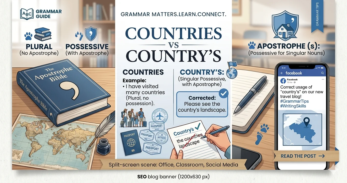 countries vs country's