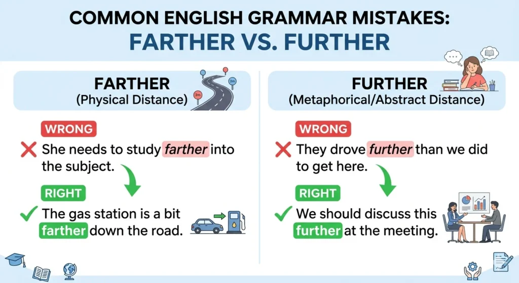 farther vs further