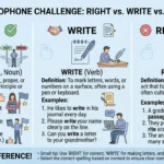 right vs write vs rite