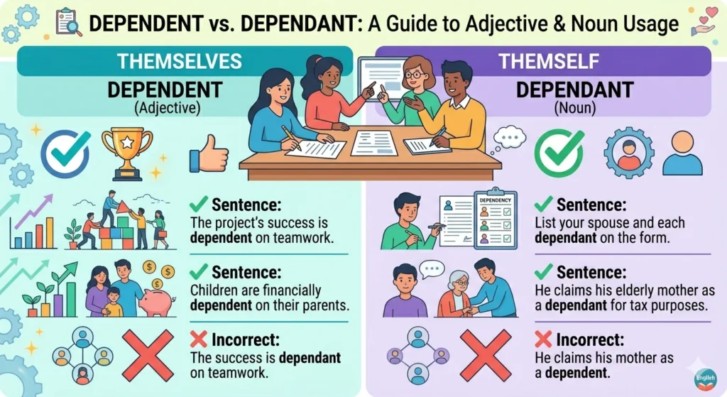 dependent vs dependant