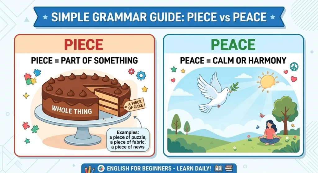 piece vs peace