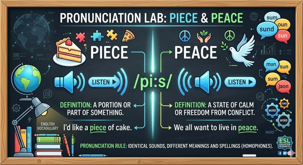 piece vs peace