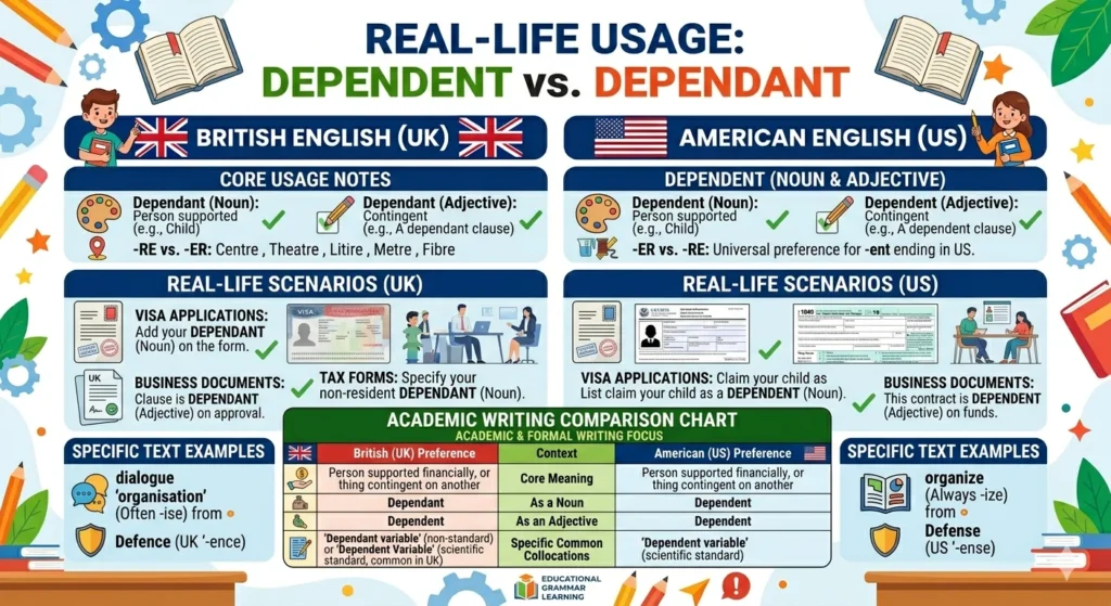 dependent vs dependant