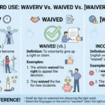 wavered vs waivered