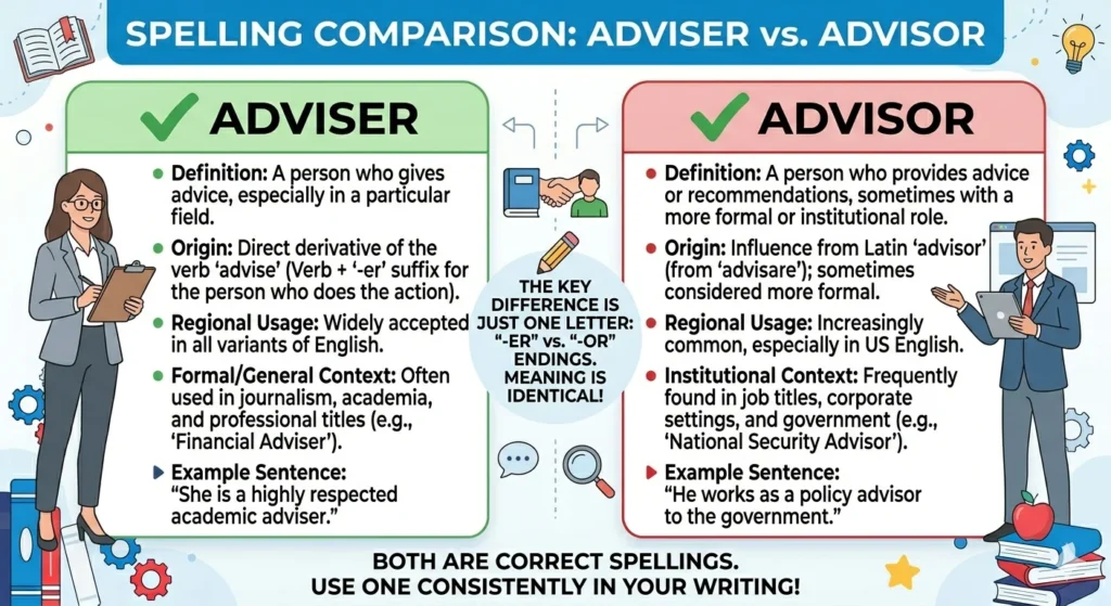 advisers vs advisors