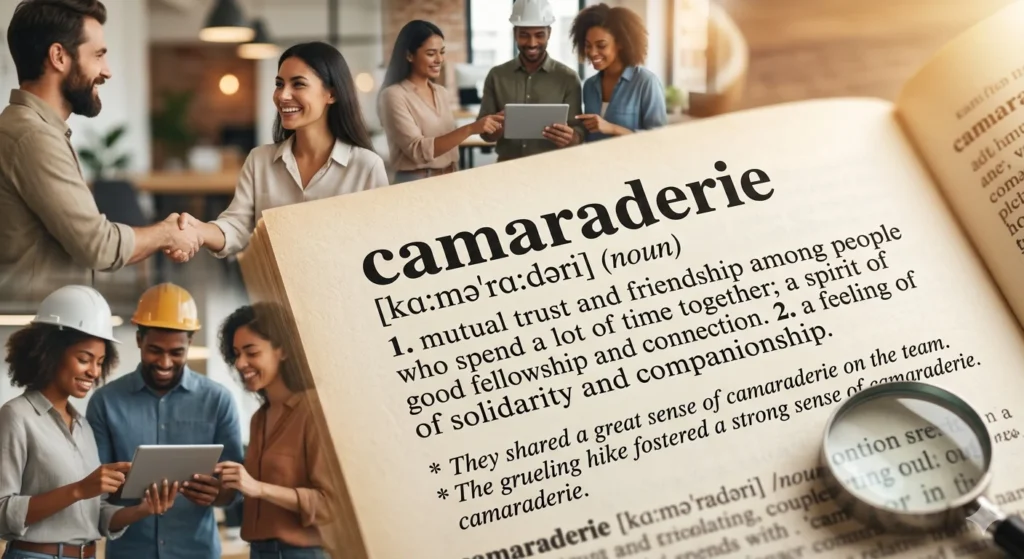 camaraderie vs comradery