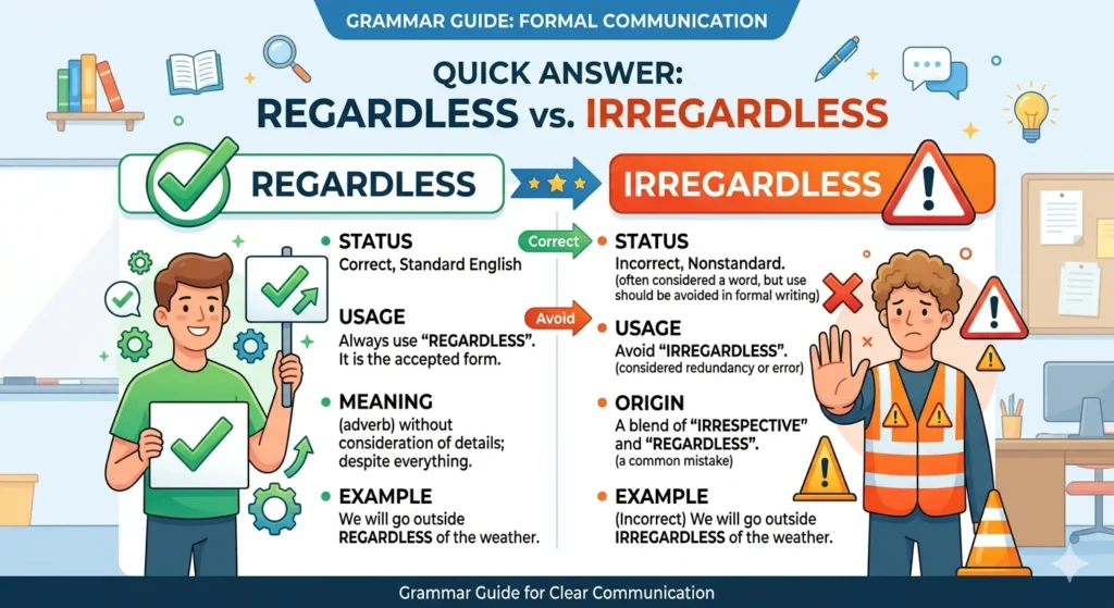 regardless vs irregardless