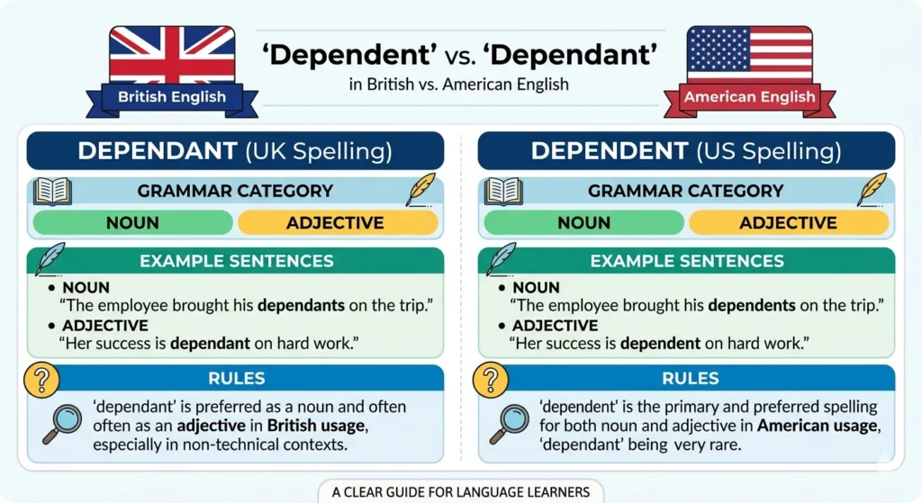 dependent vs dependant