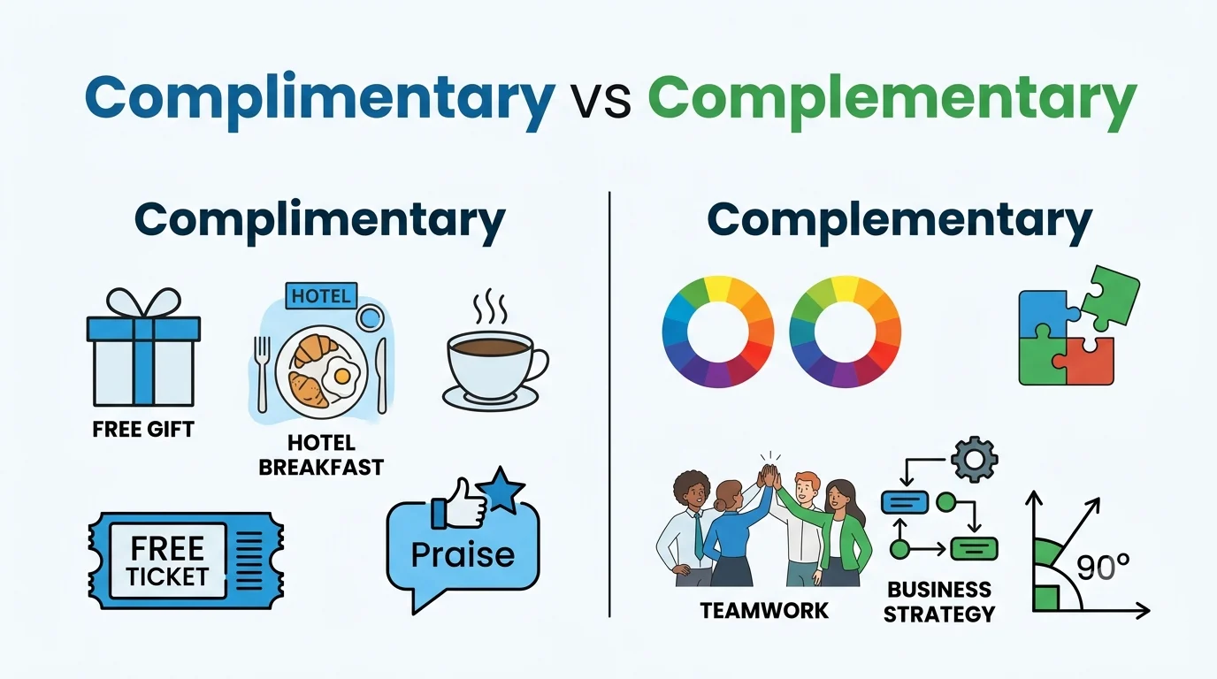 complimentary vs complementary