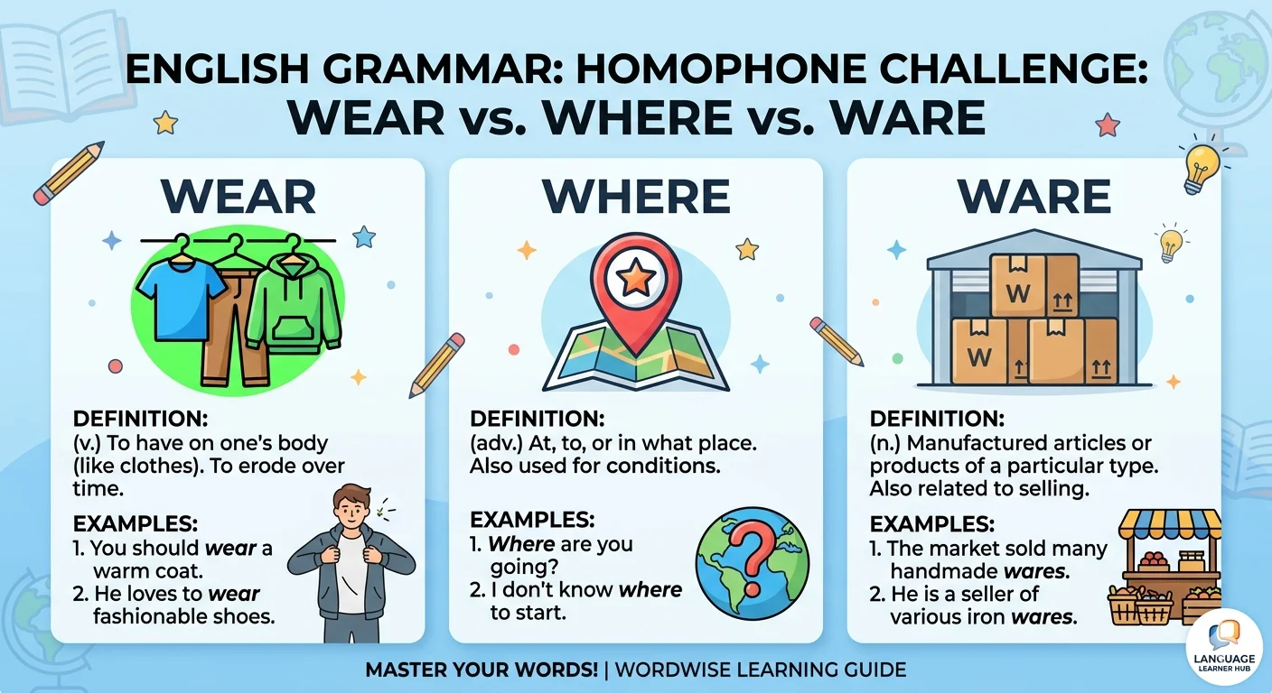 wear vs where vs ware