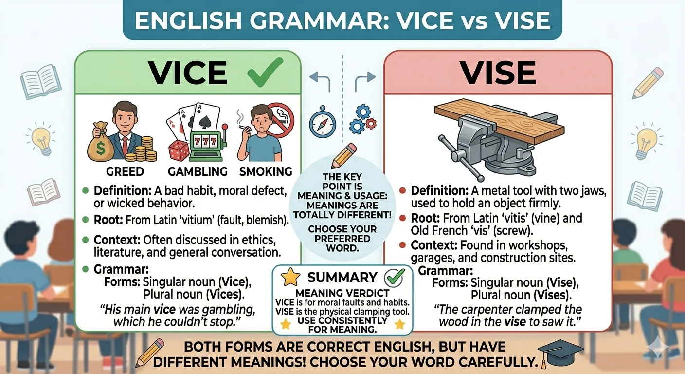 vice vs vise